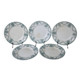 5 old flat plates in Terre de Fer, Pierrefonds model
