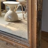 Old foot mirror gilded