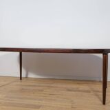 Mid-Century Round Rosewood Extendable Dining Table, Denmark, 1960s