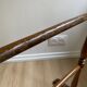 Vintage turned wooden towel rack