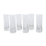 Set of six glasses, Italian design, 1970s, made in Italy