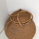 Vintage old wicker basket basket