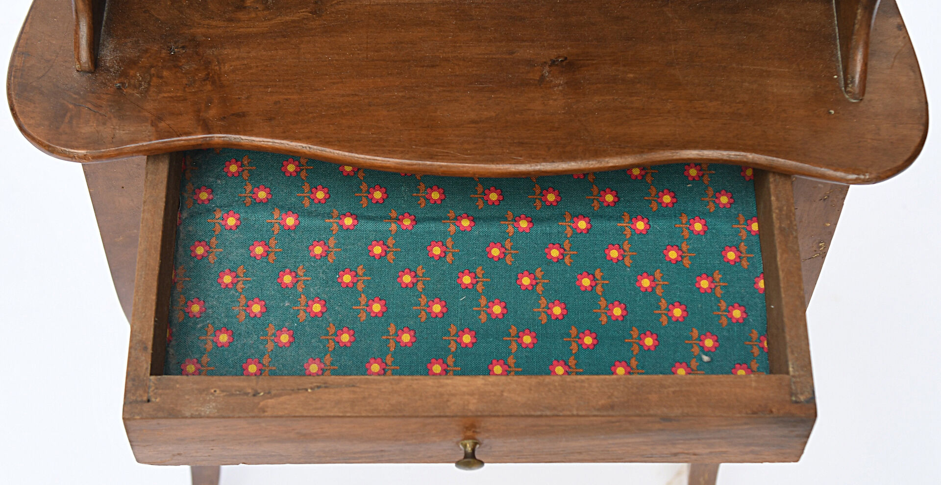 Pair of walnut bedside tables