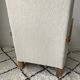 Vintage armchair completely restored with a French terry fabric