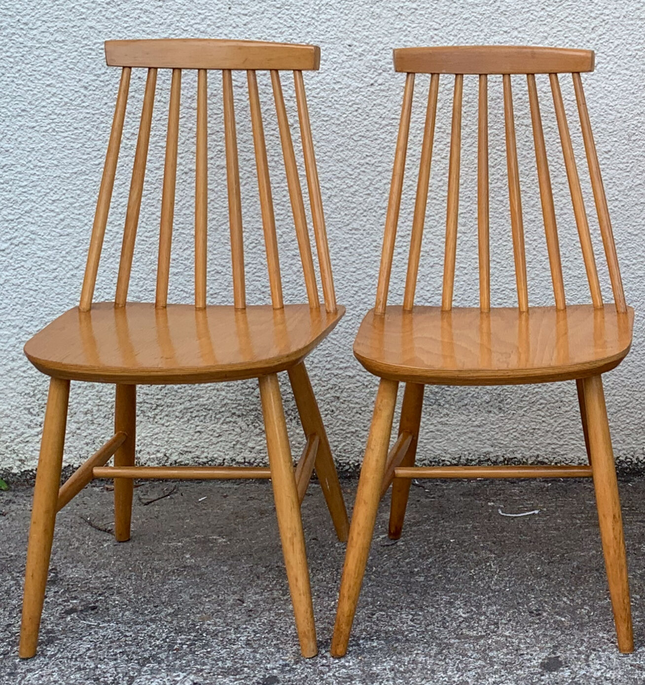 Chaises scandinaves Pinnstol ZPM Radomsko 1950