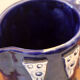 Pichet en céramique bleu et blanc de Keskar