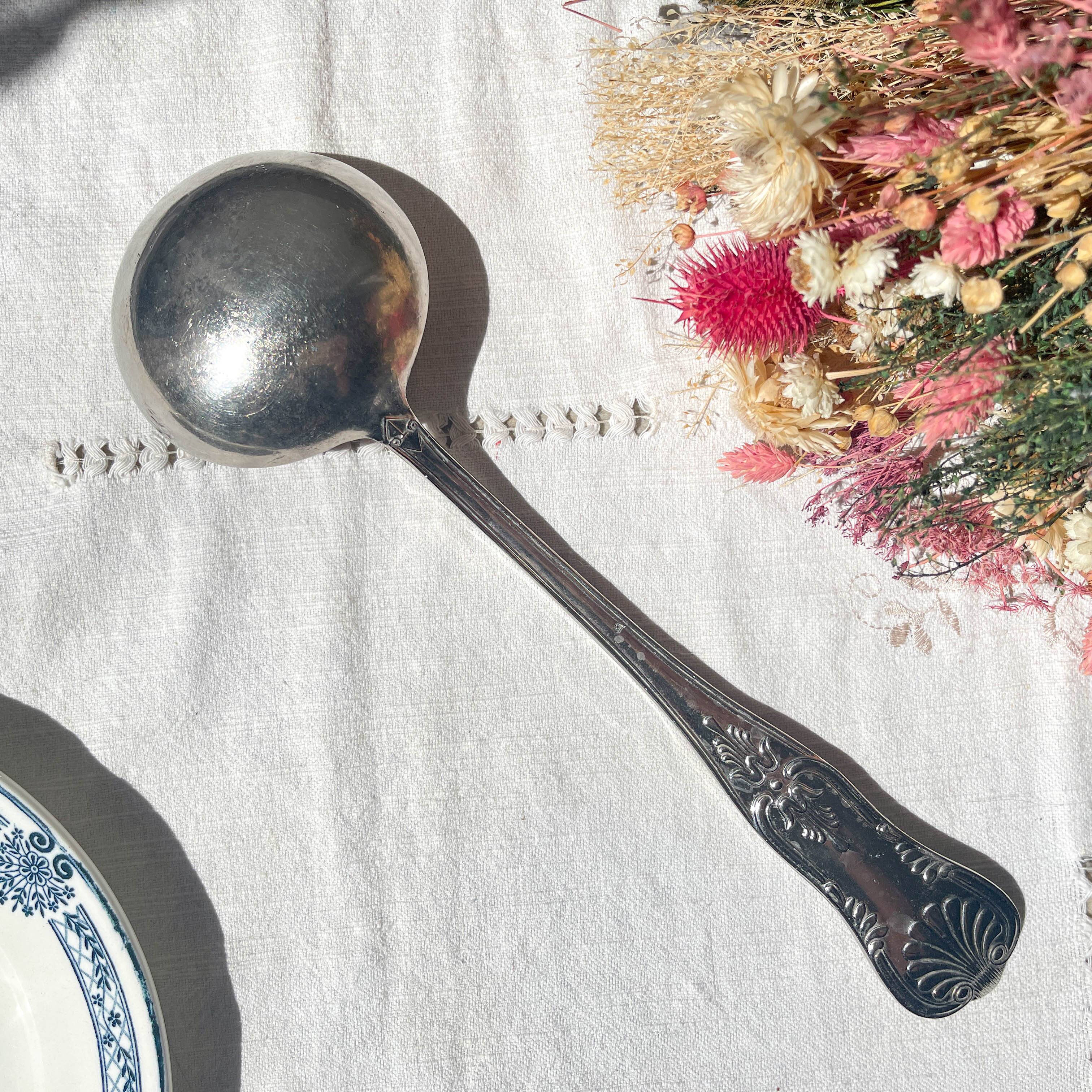 Vintage Rocaille style serving cutlery