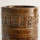 Mid-century Modern Brown Stoneware Vase by Aldo Londi for Bitossi, Italy, 1960s