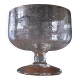 Biot cup in bubbled and blown glass, 1970s