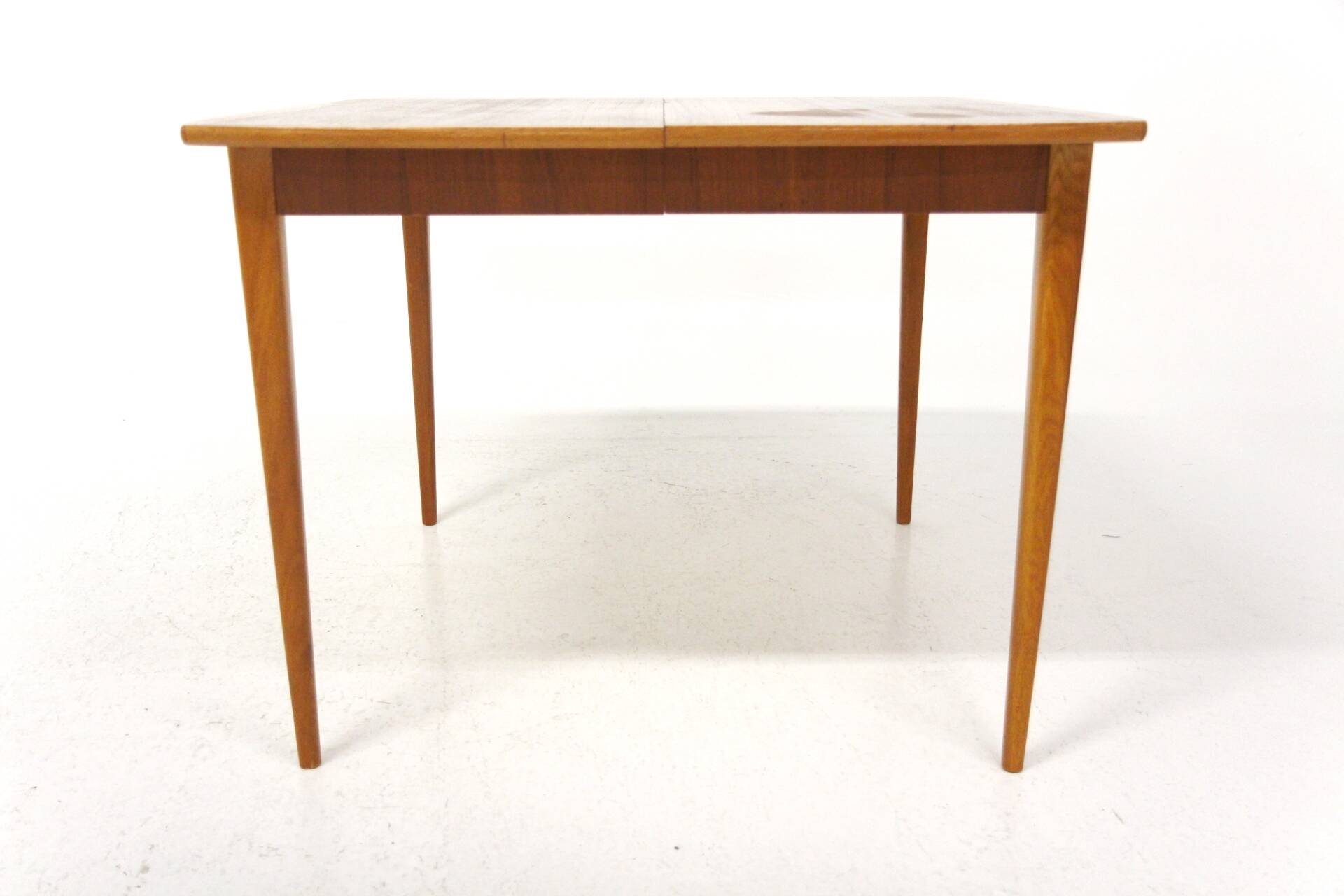Scandinavian teak and oak dining table, Sweden, 1960s