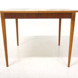 Scandinavian teak and oak dining table, Sweden, 1960s