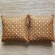 Coussins vintage seventies fleuris