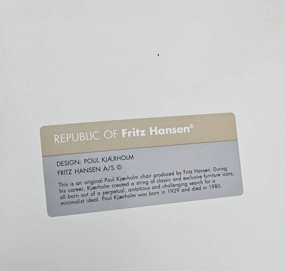 Set / Poul Kjaerholm for Fritz Hansen / PK8 / Chairs 2012