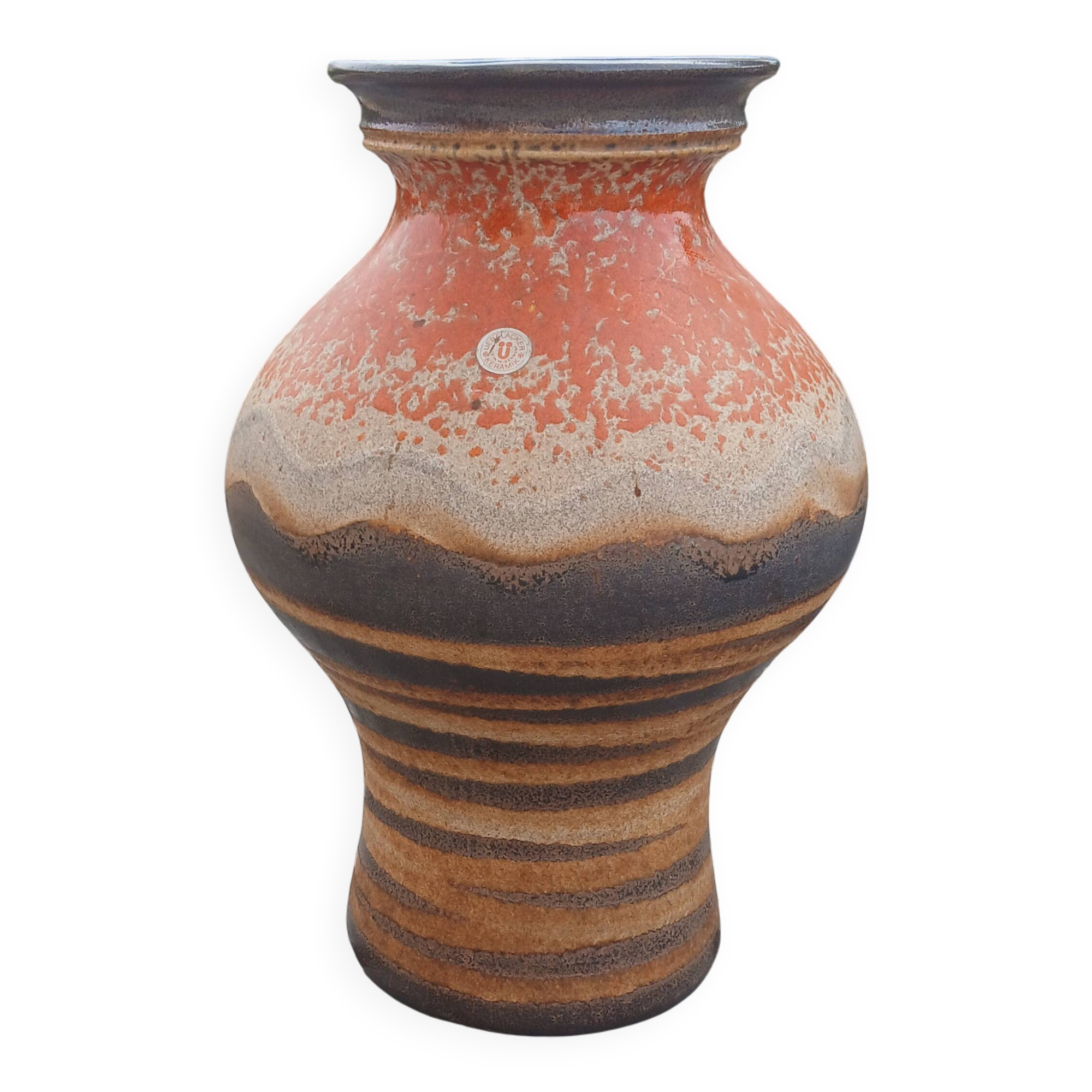Vase en céramique de la manufacture uebelacker en parfaite état année 70