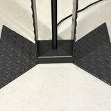 Italian steel tear plate and glass floor lamp 1980’s.