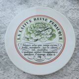6 plates in auteuil porcelain signed Jacques Lobjoy