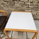 Lot Fauteuil et table Wilkhahn bois courbé 1980 vintage