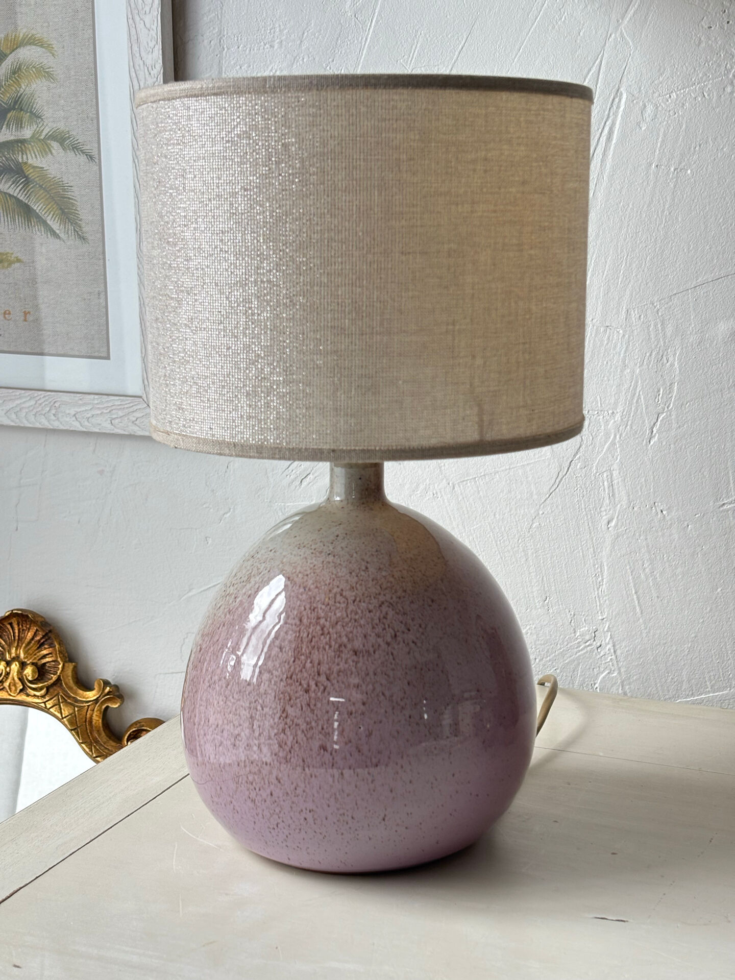 Lamp signed Les Cyclades Anduze - Roland Zobel