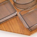 Karl Holmberg's vintage teak and glass tray