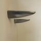 Pair of vintage wall lights, cast aluminum, France, 1980