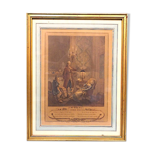 Gravure Originale en - couleur