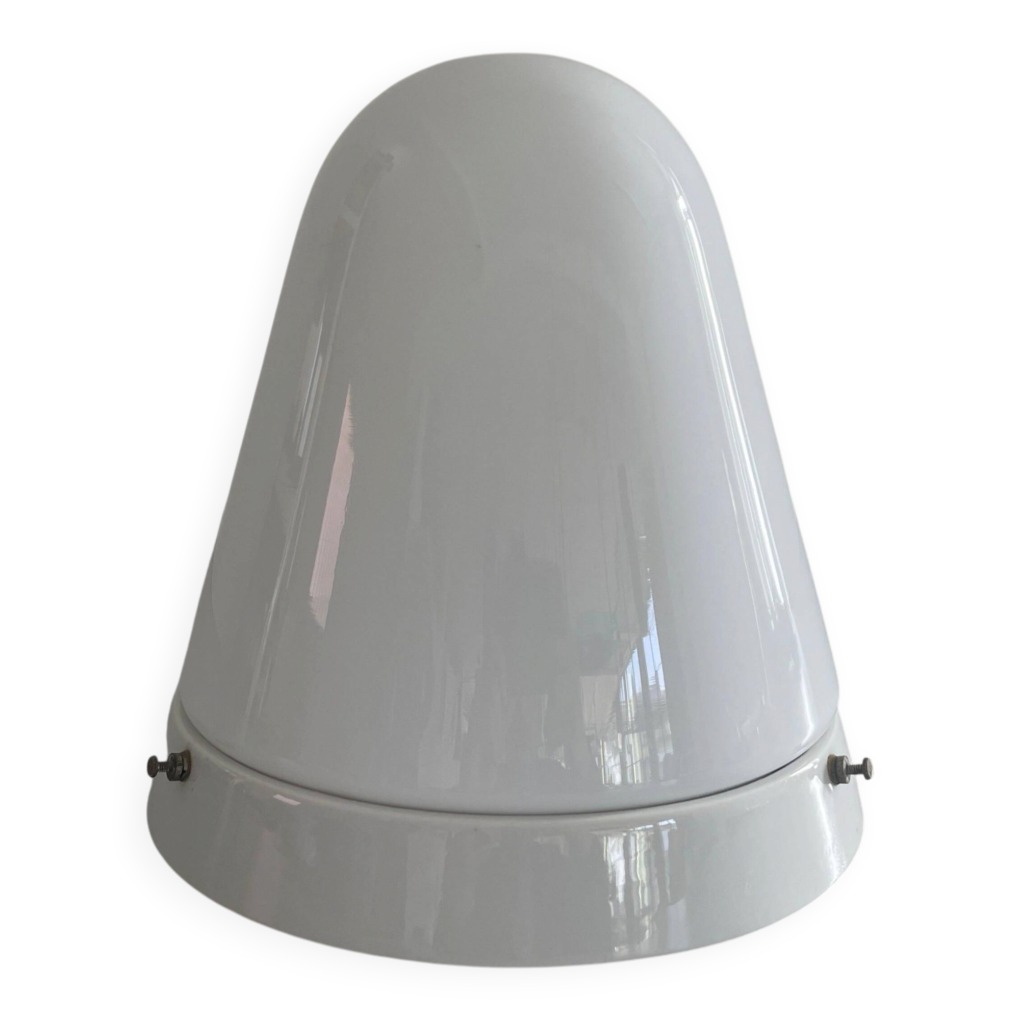 Flush-mounted Art Deco ceiling light with ceramic base, 1940s, Germany