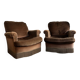 Velvet frog armchairs