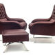 Paire de fauteuils Varam avec ottoman