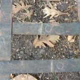 Bench, cast iron daybed, late 19th - early 20th century