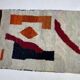 Handmade pure wool rug, size 140 x 260 cm.