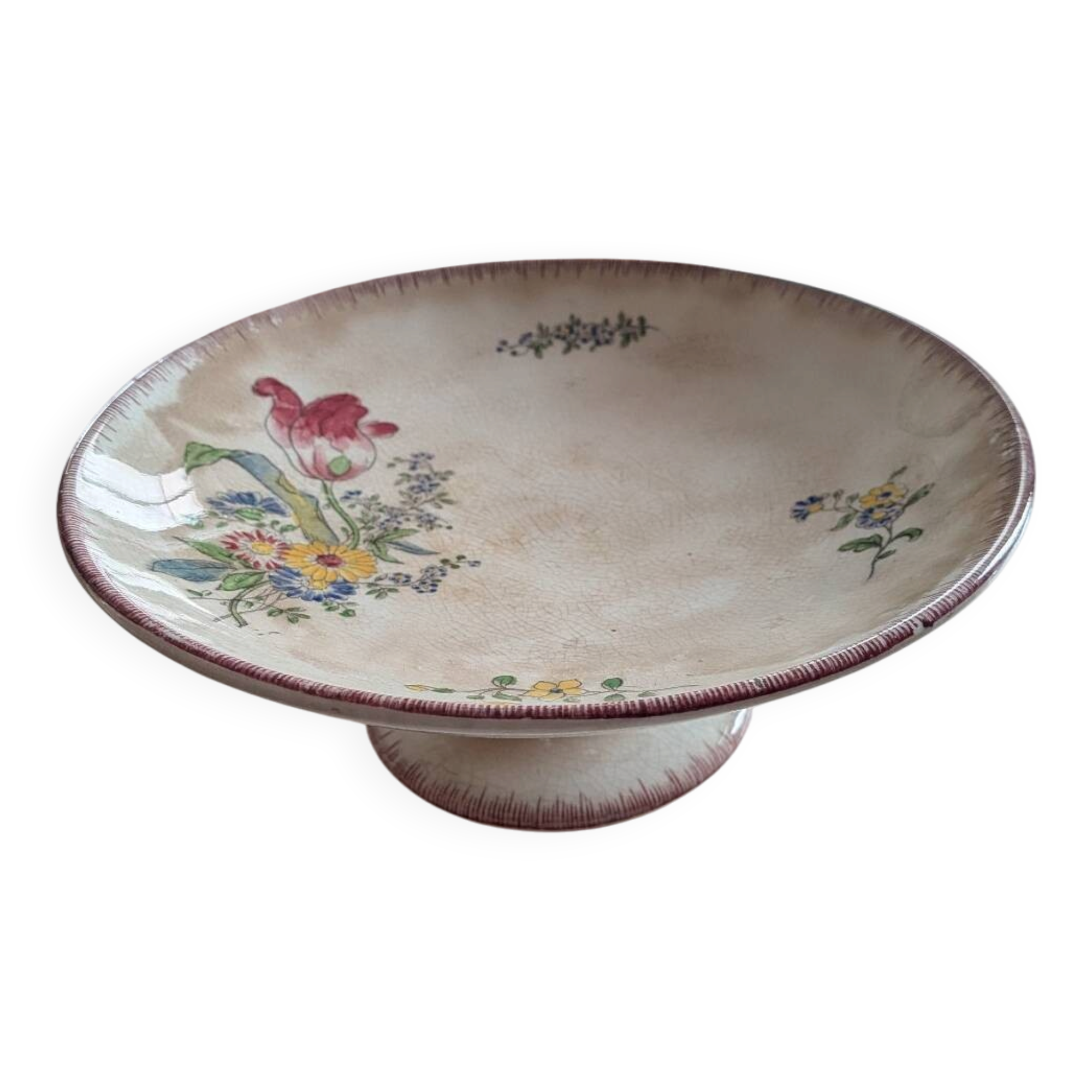 Strasbourg patterned ironstone compote