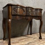 Rare lyonnaise game console from the louis xv period with crossbow facade circa 1750