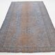 Slate Blue & Taupe Decorative Turkish Vintage Carpet Rug, 176x279 Cm