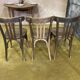 3 chairs bistro Fishel early 20th.
