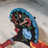 Painted wooden rocking horse