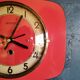 Vintage clock, "Manufrance Rouge" wall clock