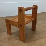 Baumann children's pine desk and chair, 1970