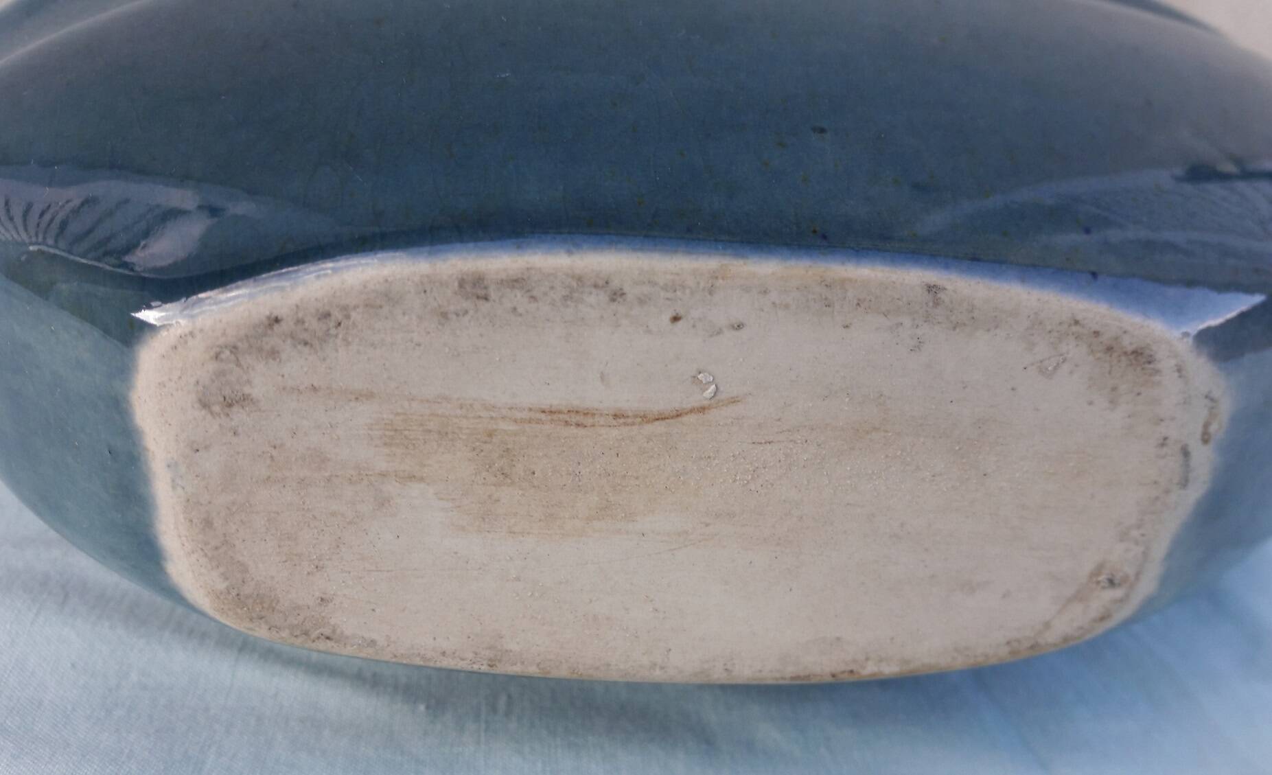 Vase bleu en céramique
