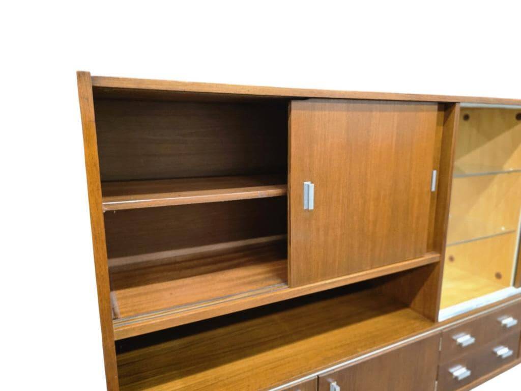 vintage XL wooden armoire / midboard / wall unit