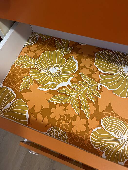 Commode orange space age | Selency