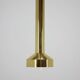 Set of three design small brass midcentury pendants, 1970s