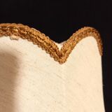 Vintage bell-shaped lampshade with scalloped edges