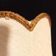 Vintage bell-shaped lampshade with scalloped edges