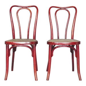 Lot de 2 chaises cannées - 1925