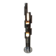 Italian vintage design chrome metal floor lamp 1970