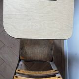 Vintage school desk from 1950