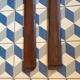 Paire de skis anciens en bois 208cm