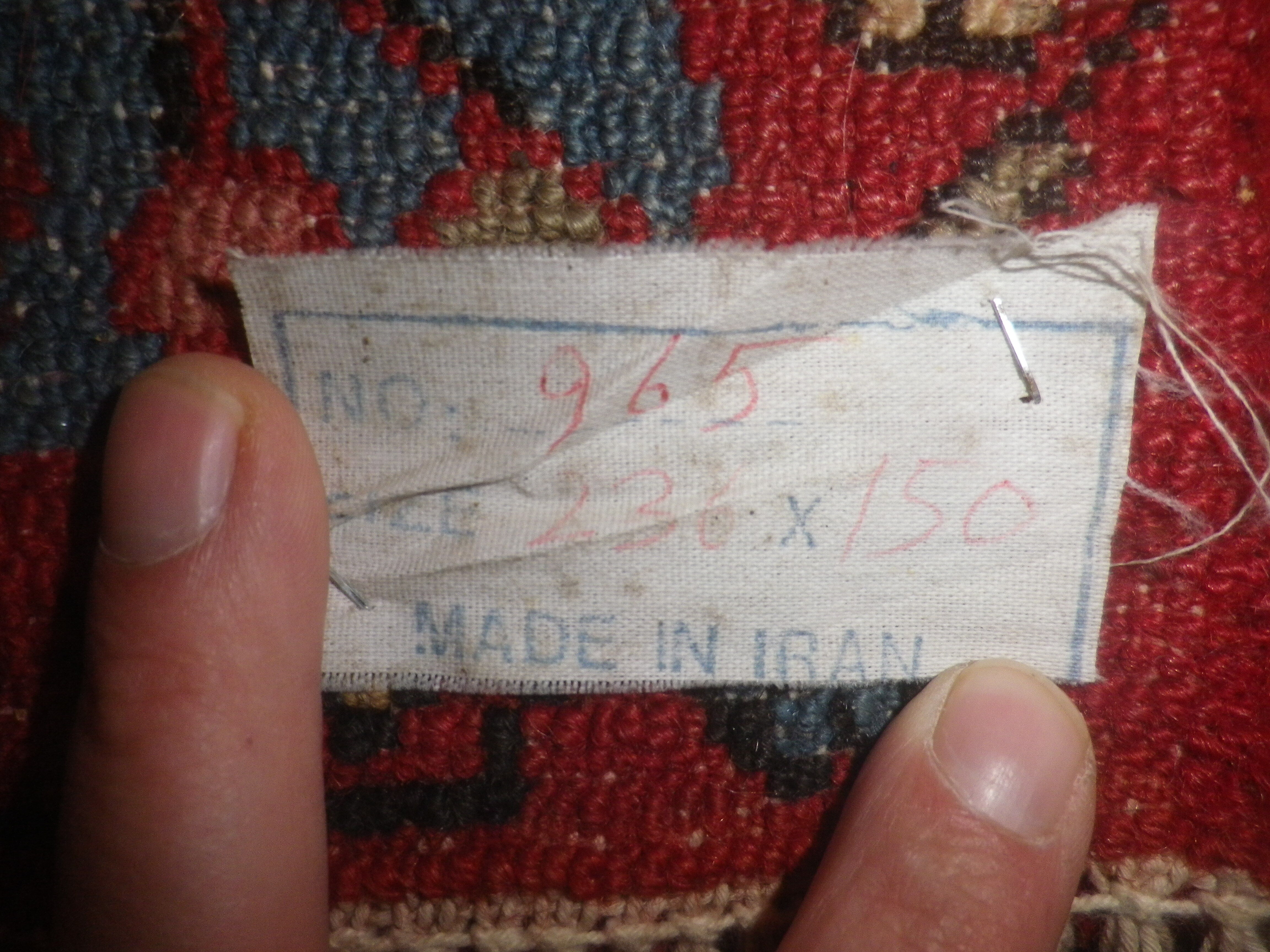 Iran 150x230cm wool carpet
