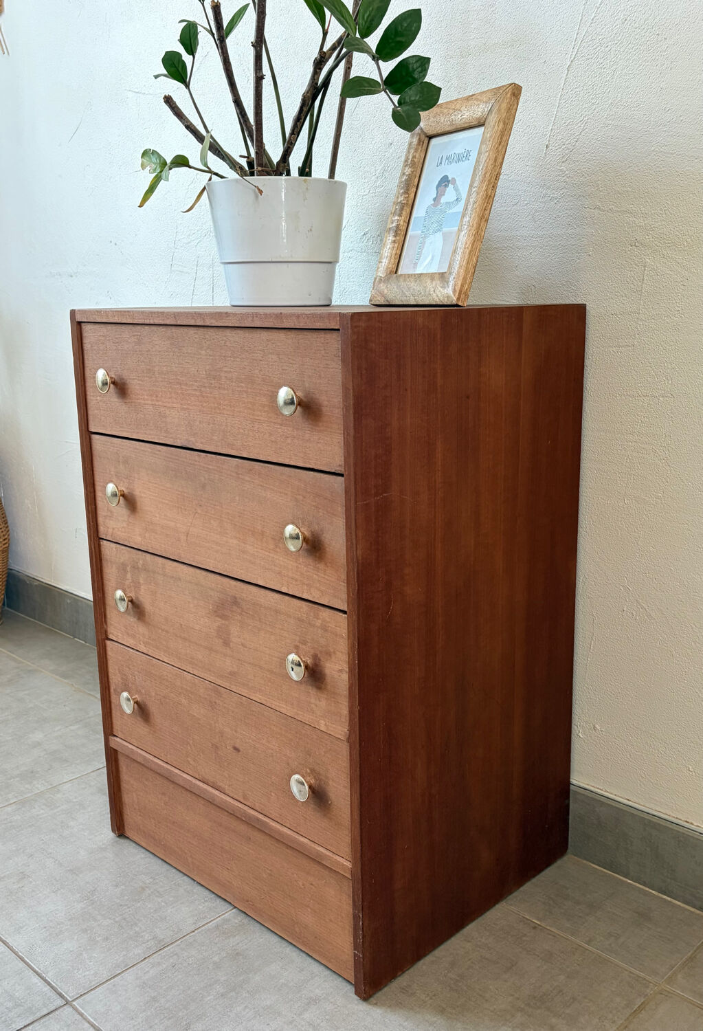 Vintage 1960s chest of drawers / chiffonnier