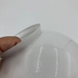 Globe 20cm en verre blanc